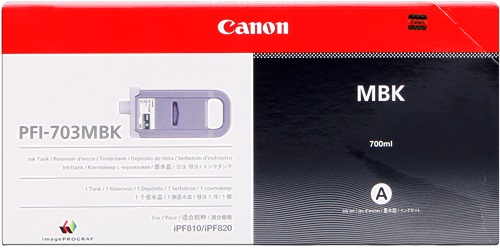 Cartuccia CANON originale  2962B001, PFI-703MBK