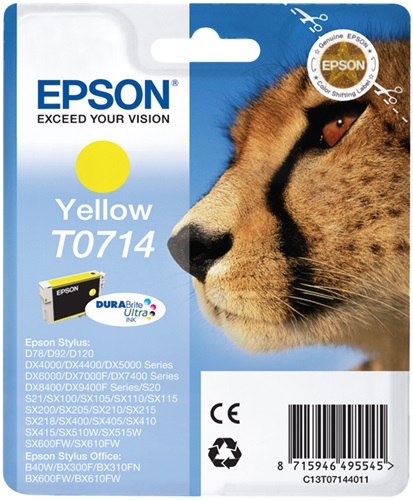 Cartuccia EPSON originale  C13T07144010, C13T07144011, C13T07144012, T0714