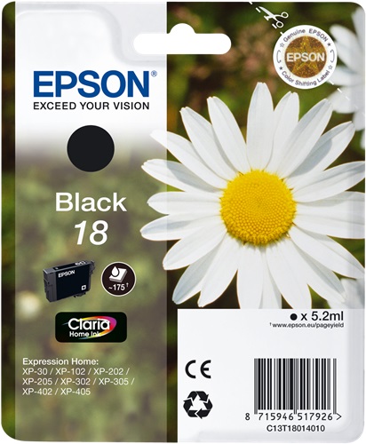 Cartuccia EPSON originale  18, C13T18014010, C13T18014012