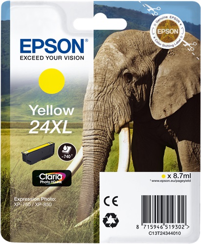 Cartuccia EPSON originale  24XL, C13T24344010, C13T24344012