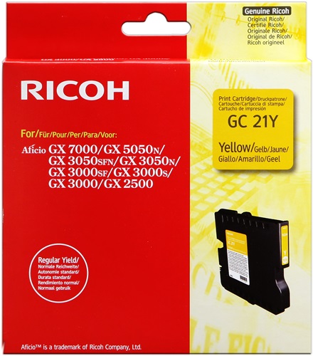 Cartuccia RICOH originale  405535, K202/Y, Type GC-21Y