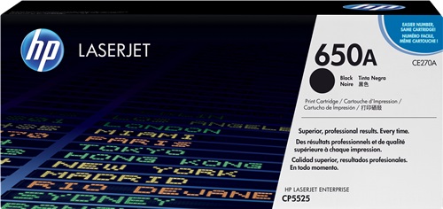 Toner Laser Originale HP  650A, CE270A