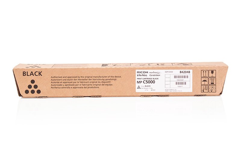 Toner originale RICOH, NASHUATEC, GESTETNER, REX ROTARY  841160, 841176, 842048, MPC5000BLK