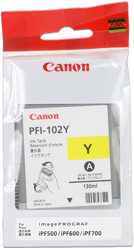 [IO-4606185] Cartuccia CANON originale  0898B001, PFI-102Y