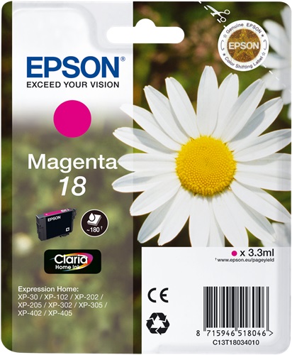 [IO-4607570] Cartuccia EPSON originale  18, C13T18034010, C13T18034012