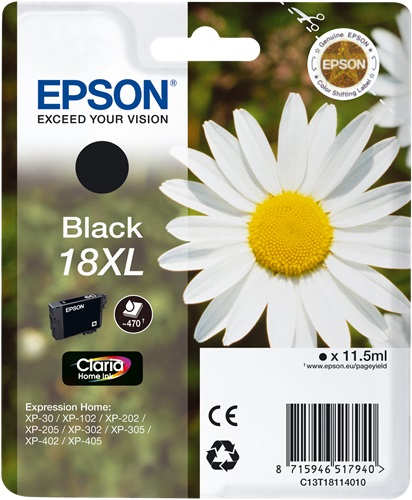 [IO-4607588] Cartuccia EPSON originale  18XL, C13T18114010, C13T18114012
