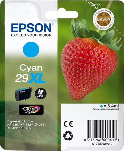 [IO-4608843] Cartuccia EPSON originale  29XL, C13T29924010, C13T29924012