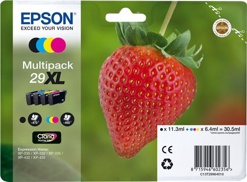 [IO-4608846] Cartuccia EPSON originale  29XL, C13T29964010, C13T29964012