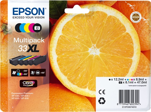 [IO-4608858] Cartuccia EPSON originale  33XL, C13T33574010, C13T33574011